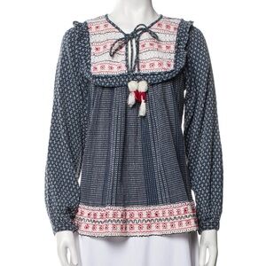 Anthropologie Hemant & Nandita Serafina Peasant Top